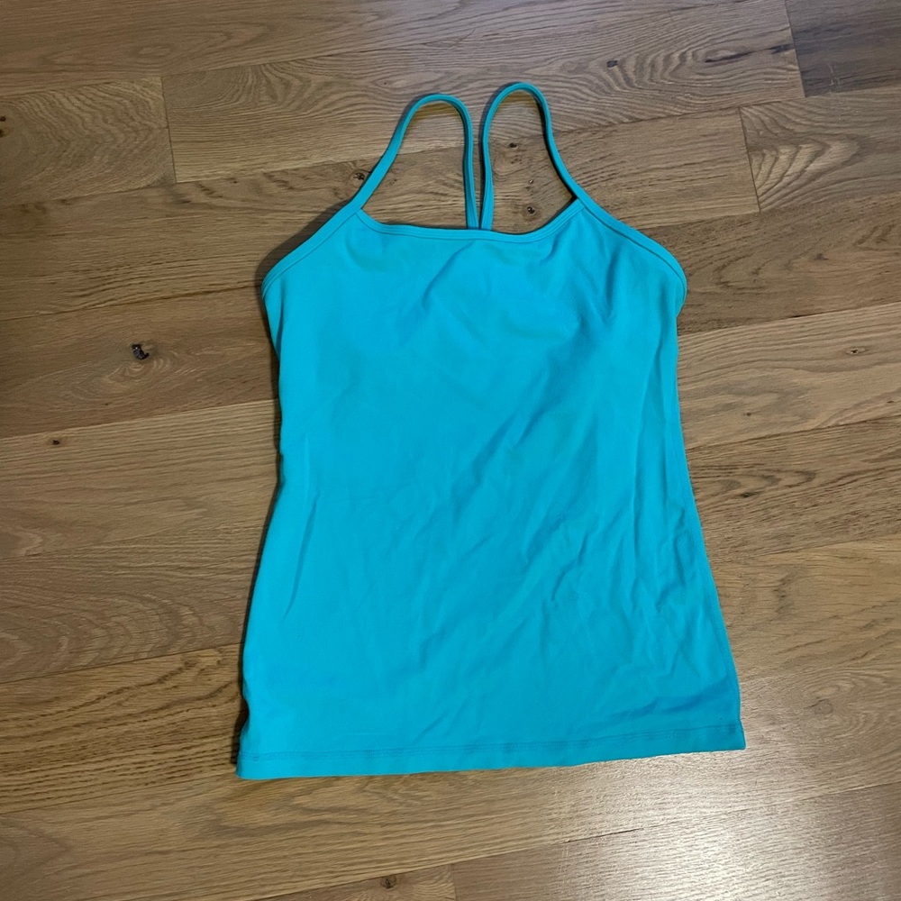 Lululemon Teal Power Y Tank - Picture 2 of 5